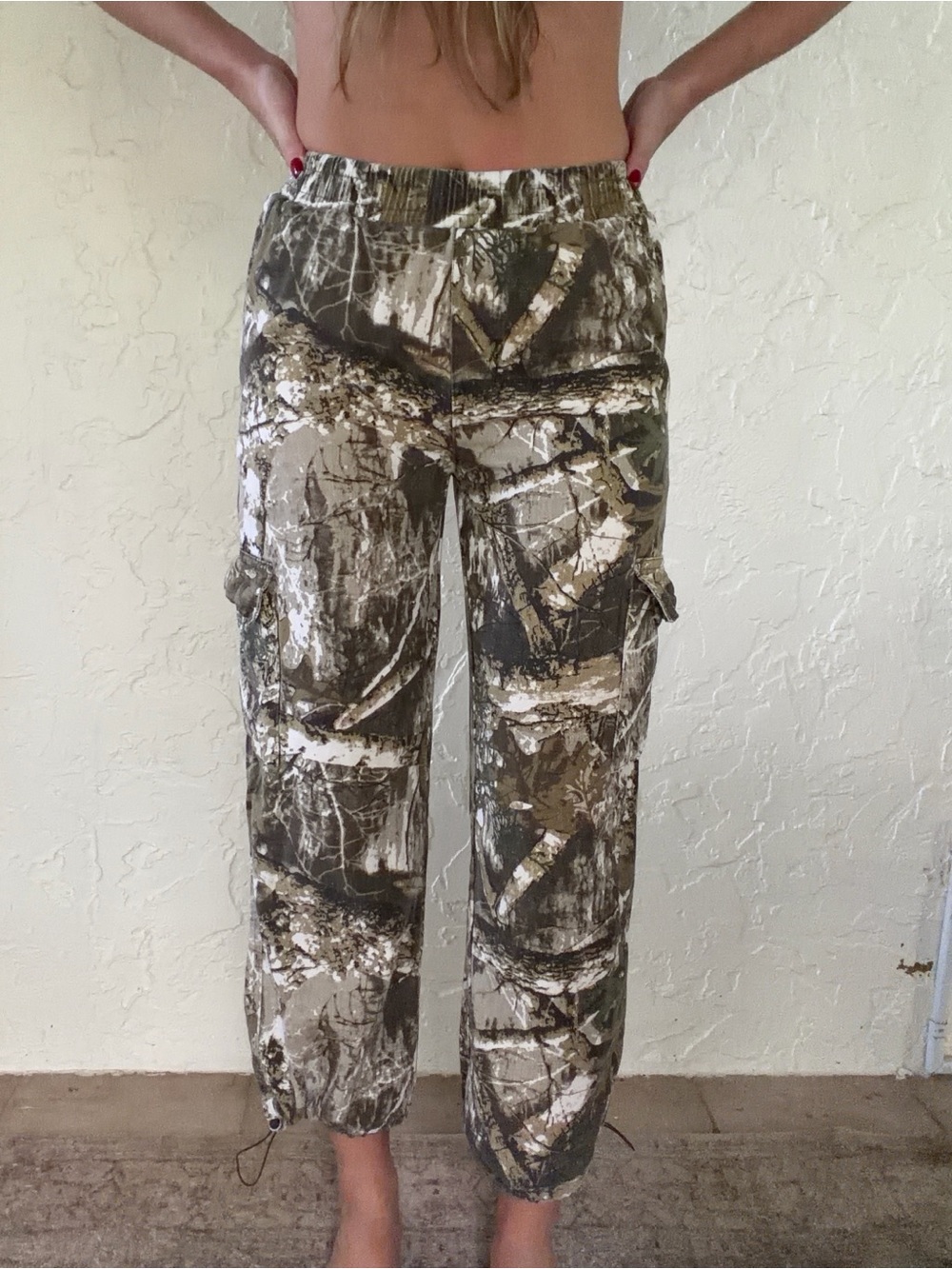 Men's Camouflage Cargo Pants - Brown/Green Camo